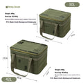 30-42L Tactical Camping Storage Bag Insulated Folding Box Waterproof Picnic Tableware Field Equipment Outdoor Gear Organizer