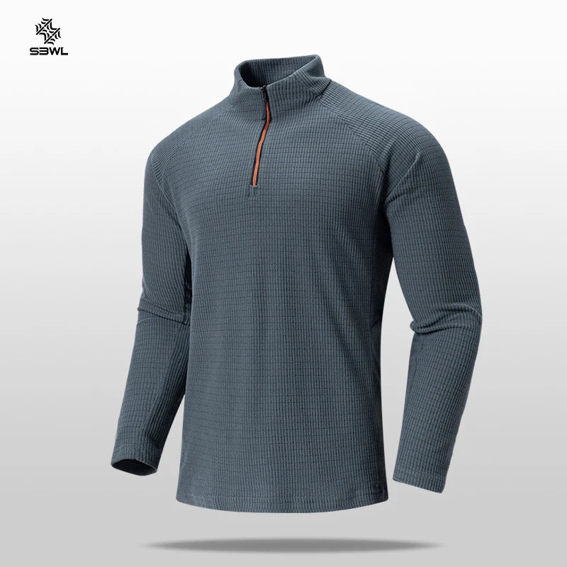 SBWL Men's high quality cycling hiking outdoor sports long sleeve Tshirt leisure speed dry running fitness sports clothing Tops